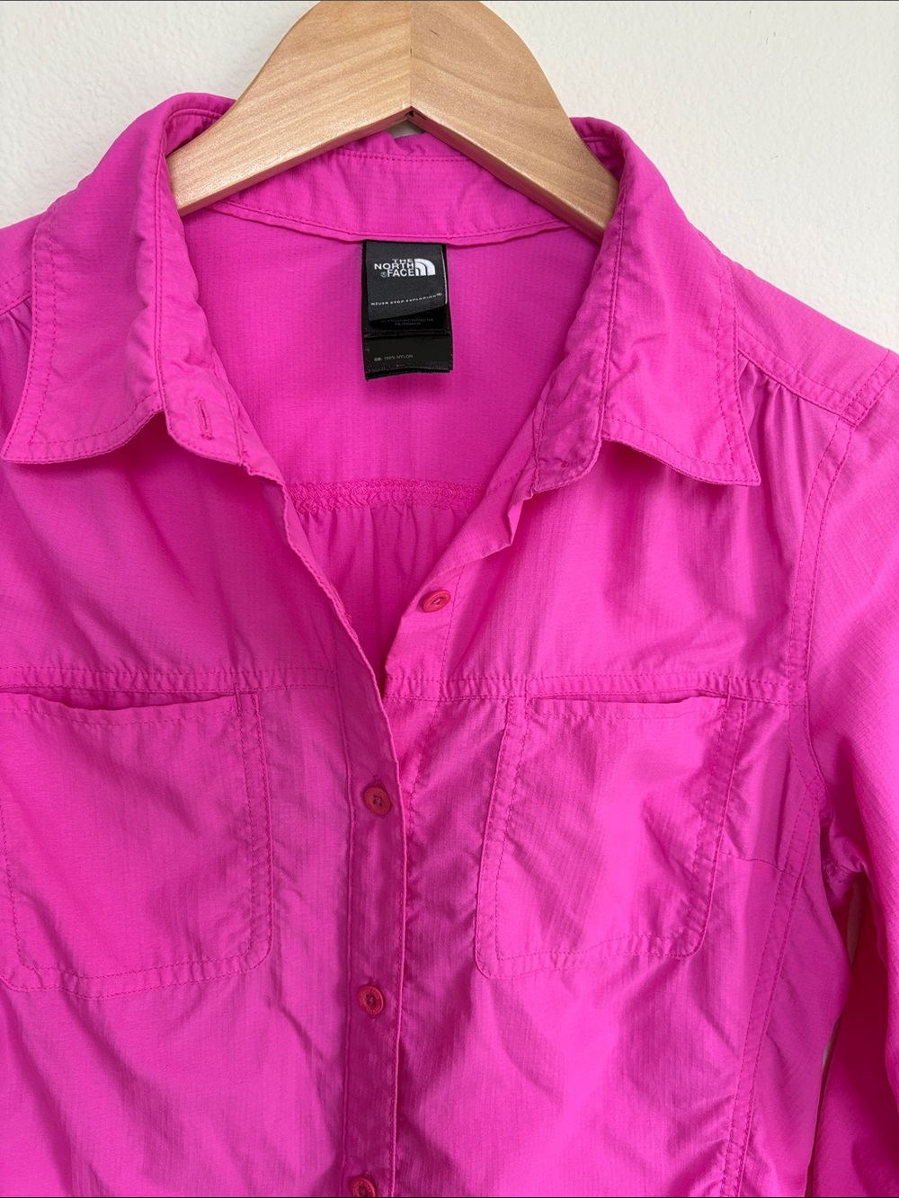 The North Face Women's M Tekware First Trail UPF 50+ Sun Shirt Pink Long Sleeve - Picture 5 of 13